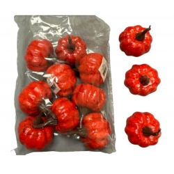 Mini Pumpkin Red 1.25" (12)